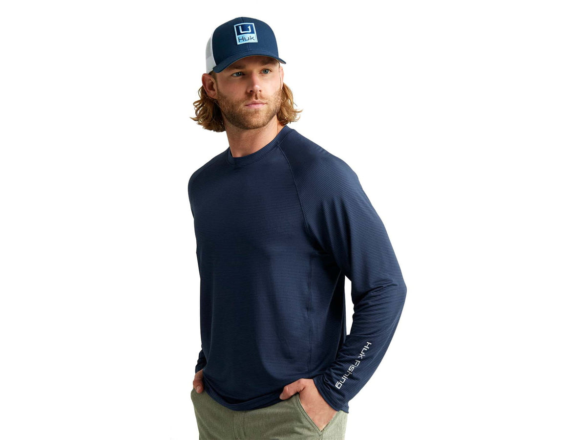 HUK Performance Fishing A1A Performance Crew - Men's Fog Green 2XL