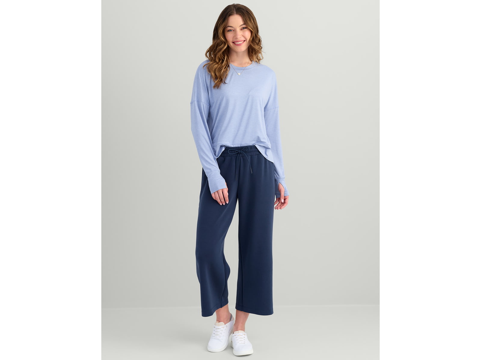 HUK Performance Fishing Bayside Wide Leg Crop - Women's Naval Academy