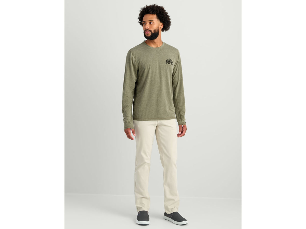 HUK Performance Fishing Drift Graphic Crew Shirt -Men's