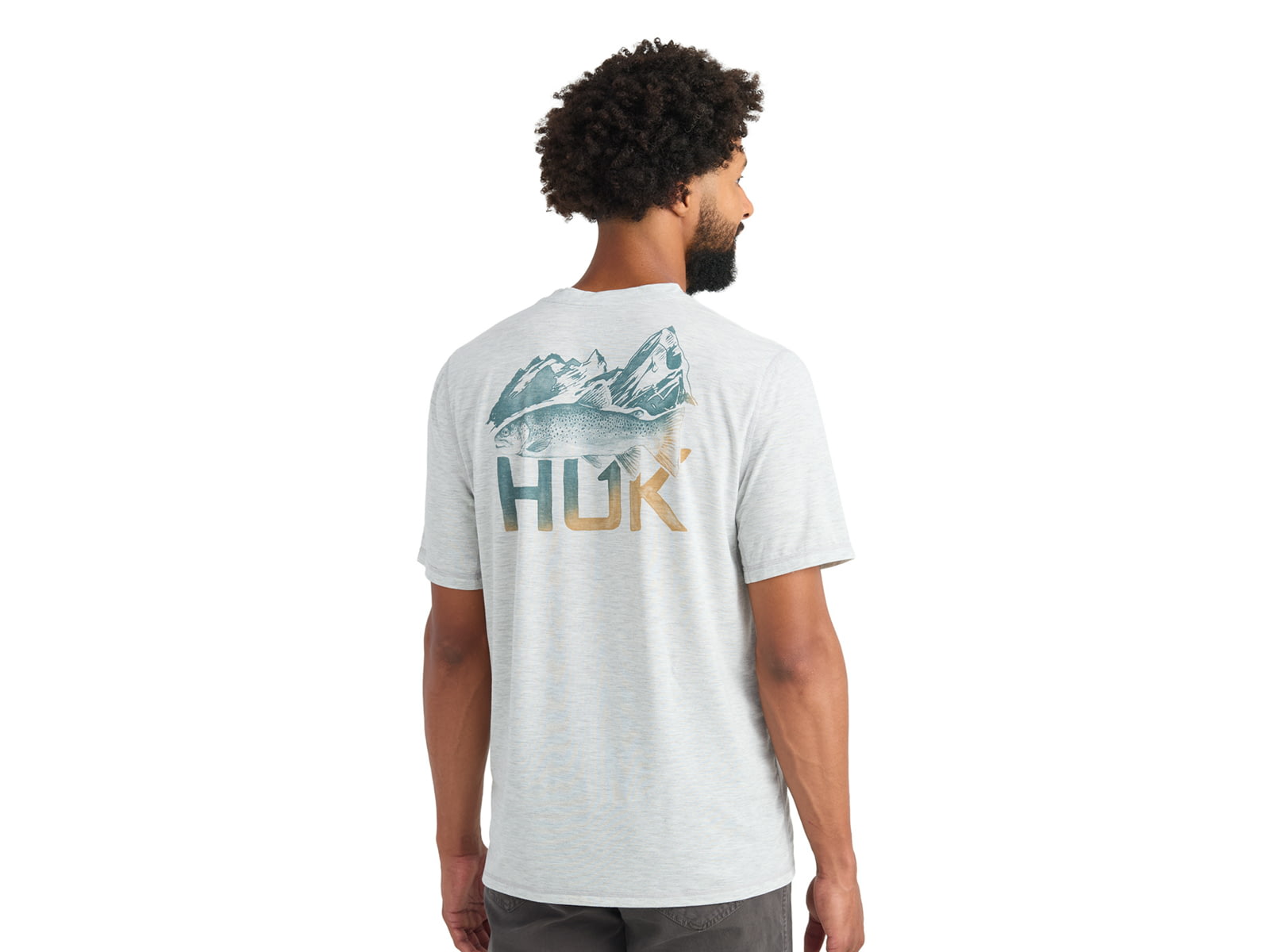 HUK Performance Fishing Drift Graphic Crew Shirt -Men's