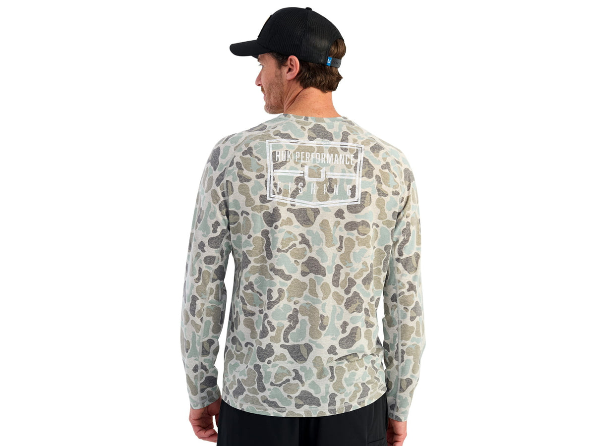 HUK Performance Fishing Drift Graphic Kc Print Shirt -Men's