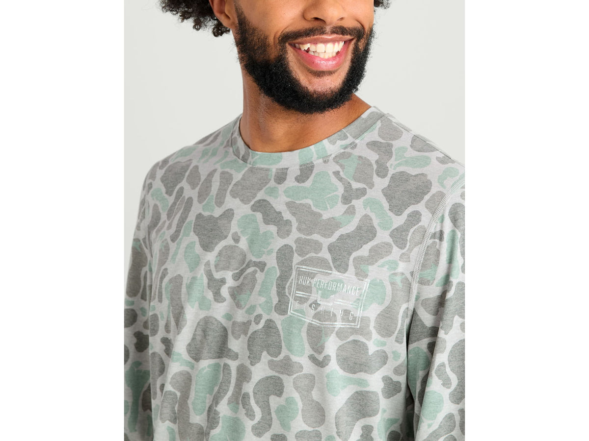 HUK Performance Fishing Drift Graphic Kc Print Shirt -Men's