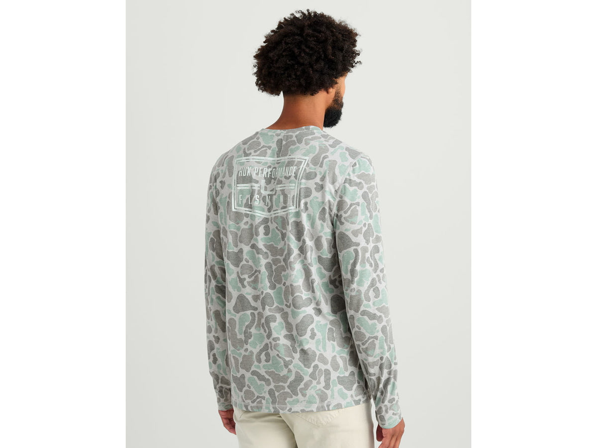 HUK Performance Fishing Drift Graphic Kc Print Shirt -Men's
