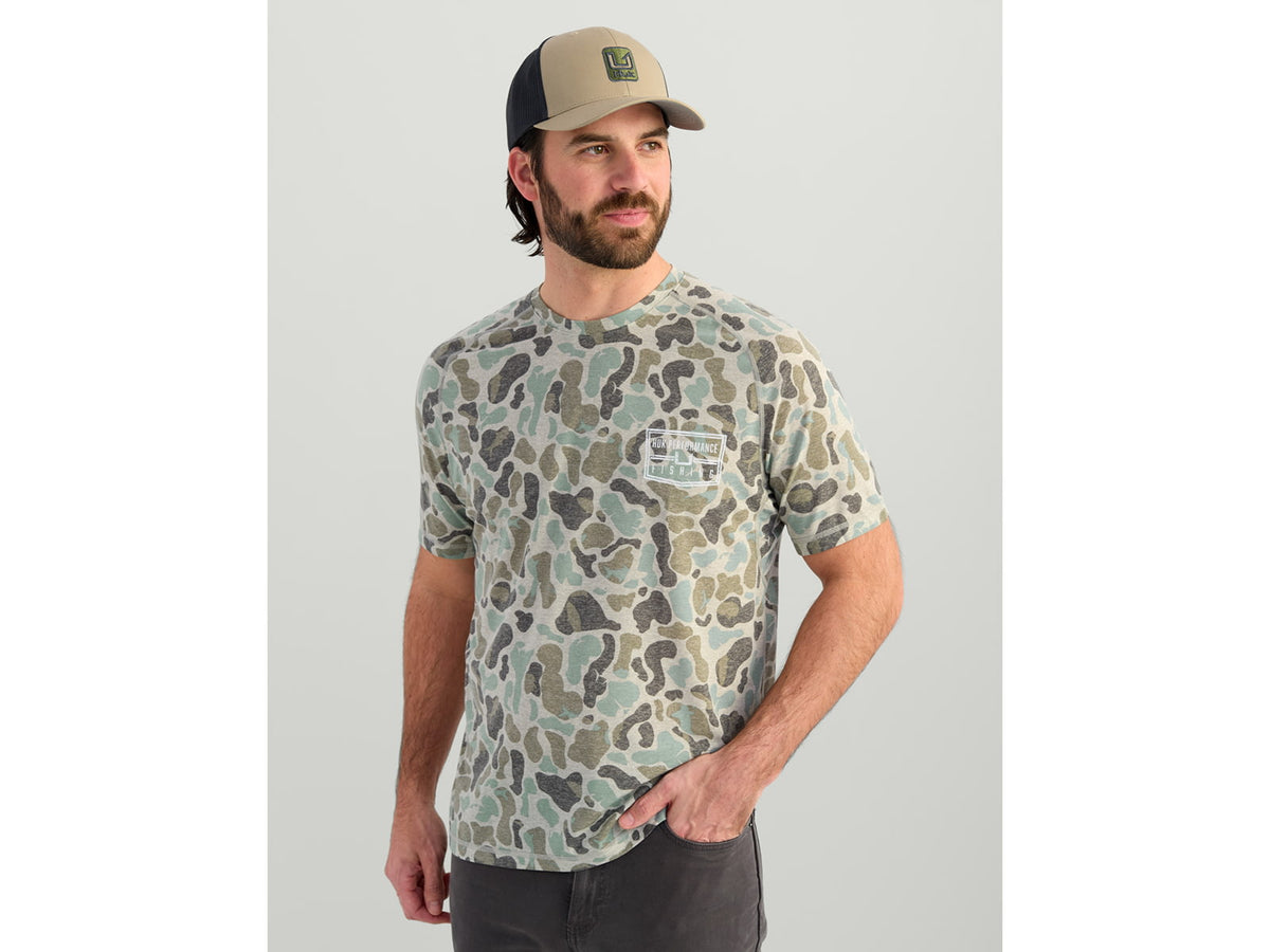 HUK Performance Fishing Drift Graphic Kc Print Shirt -Men's