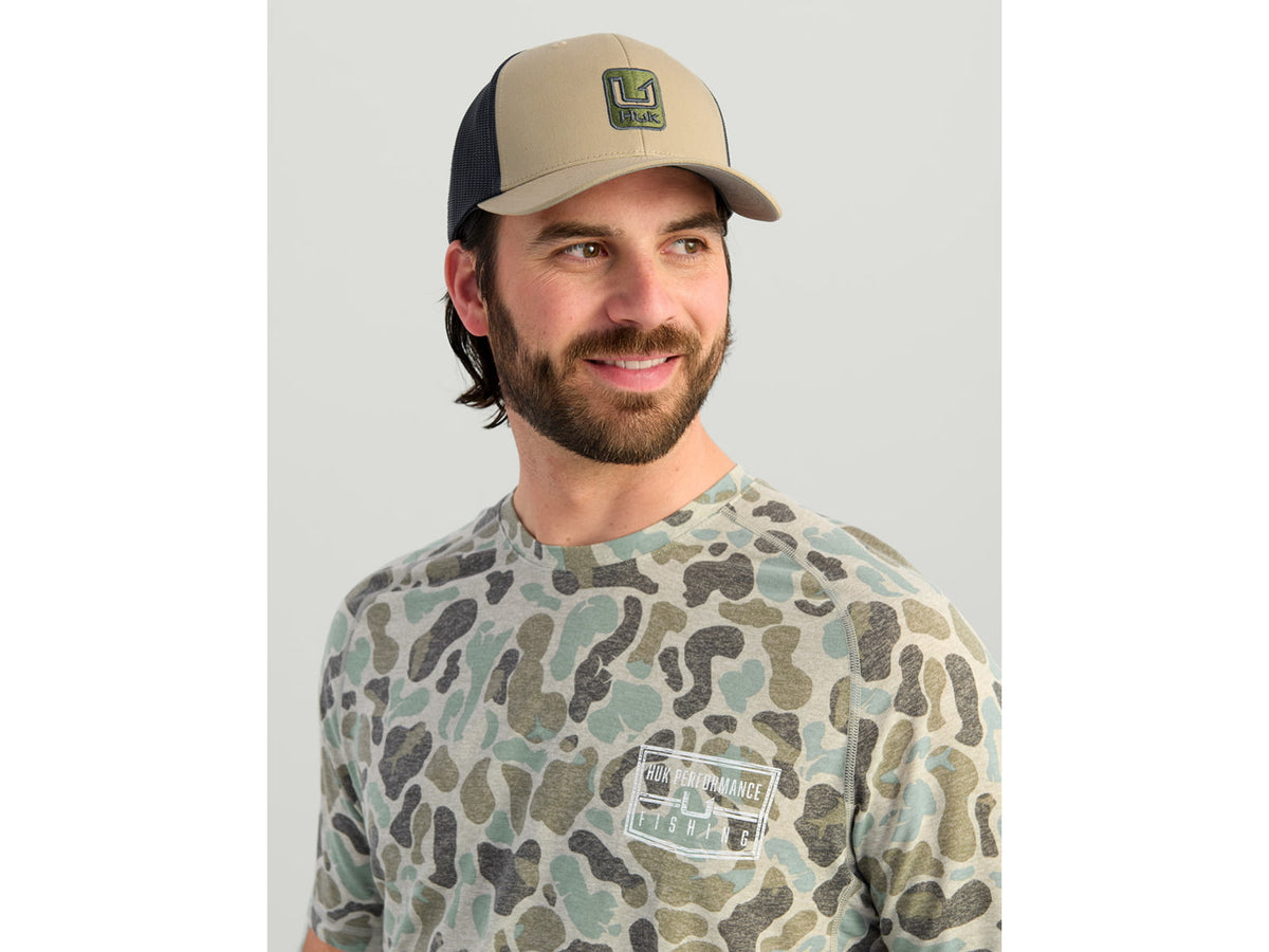 HUK Performance Fishing Drift Graphic Kc Print Shirt -Men's