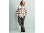 HUK Performance Fishing Hawser Plaid Flannel - Men's Khaki Large