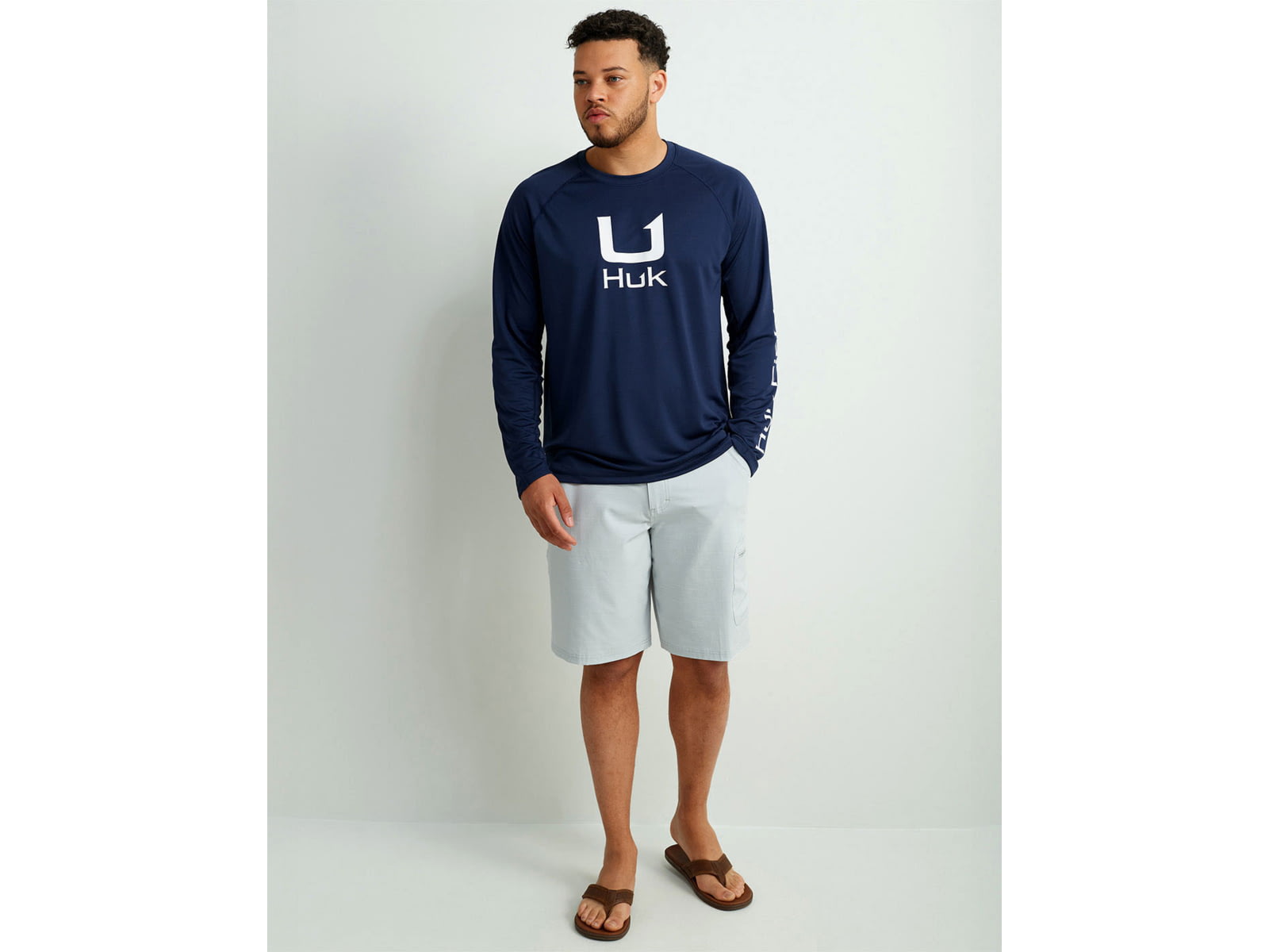 HUK Performance Fishing Huk Icon Crew Long Sleeve Shirt