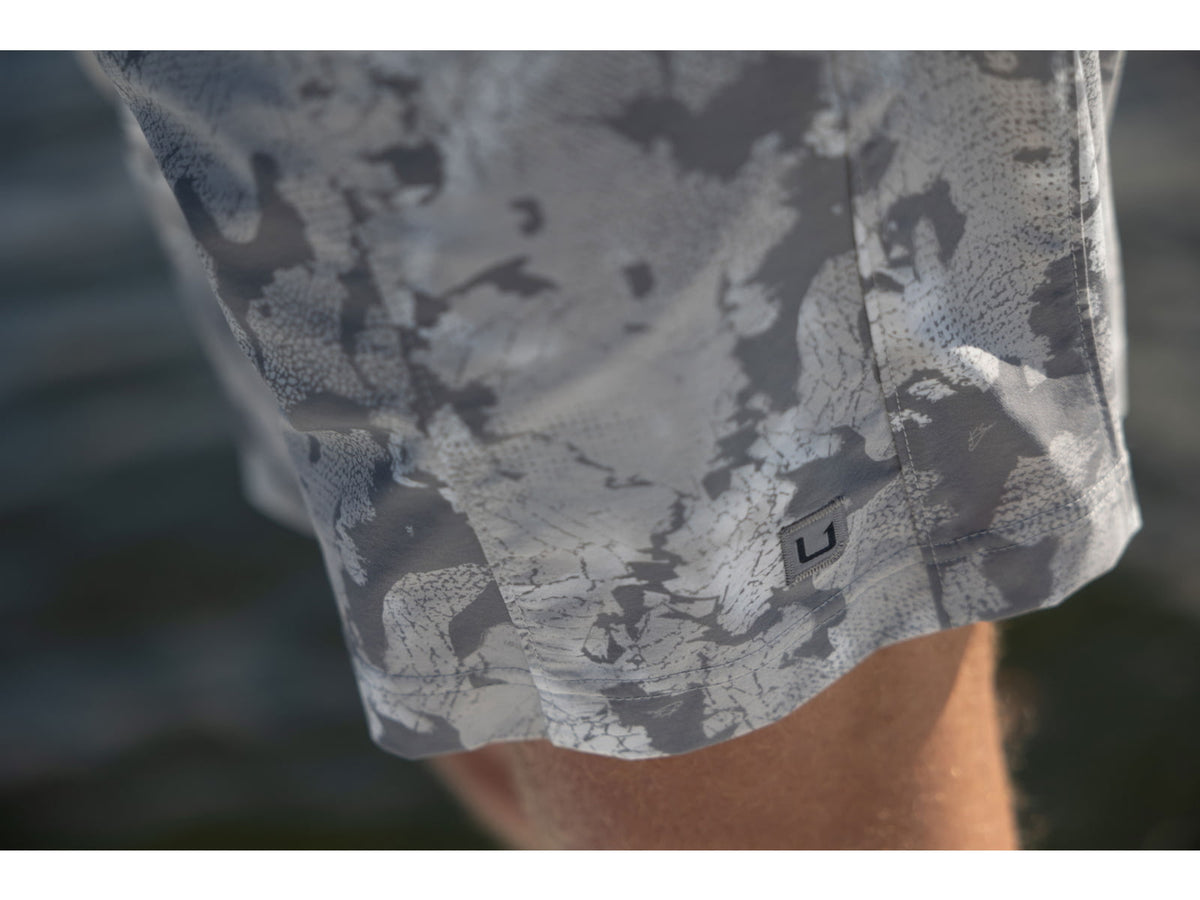 HUK Performance Fishing Airweight Kc Printed Short - Men's Sharkskin