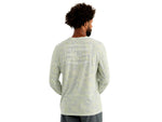 HUK Performance Fishing Drift Printed Long Sleeve Crew - Men's Pale Algae
