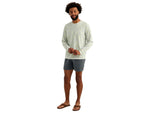 HUK Performance Fishing Drift Printed Long Sleeve Crew - Men's Pale Algae