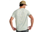 HUK Performance Fishing Drift Printed Short Sleeve Crew - Men's Pale Algae Medium