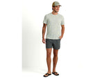 HUK Performance Fishing Drift Printed Short Sleeve Crew - Men's Pale Algae Medium