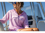 HUK Performance Fishing Icon Long Sleeve Hoodie - Women's Oleander