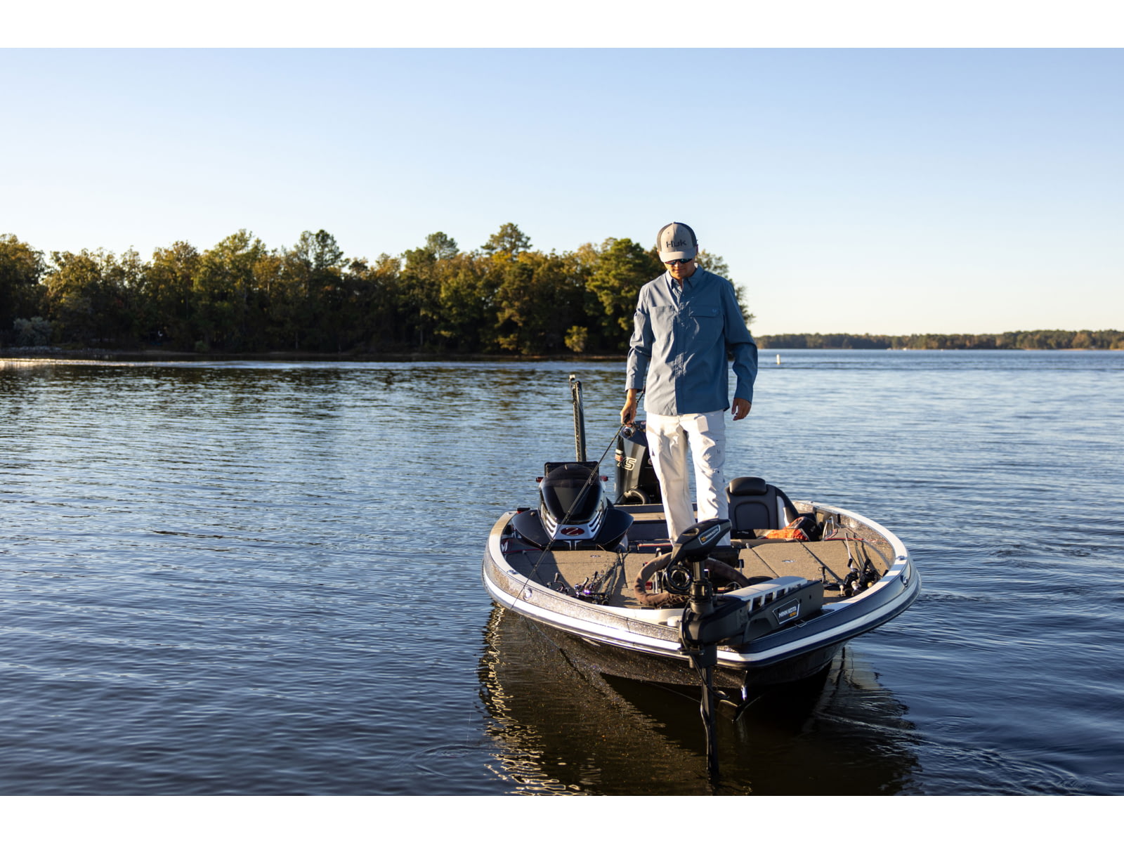 HUK Performance Fishing Icon Long Sleeve Shirt - Men's Stormy Blue