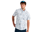 HUK Performance Fishing Kona Kc Printed Shirt - Men's Blue Shadow