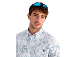 HUK Performance Fishing Kona Kc Printed Shirt - Men's Blue Shadow