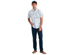 HUK Performance Fishing Kona Kc Printed Shirt - Men's Blue Shadow