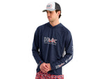HUK Performance Fishing Pursuit Americana Fill Hoodie - Men's Naval Academy