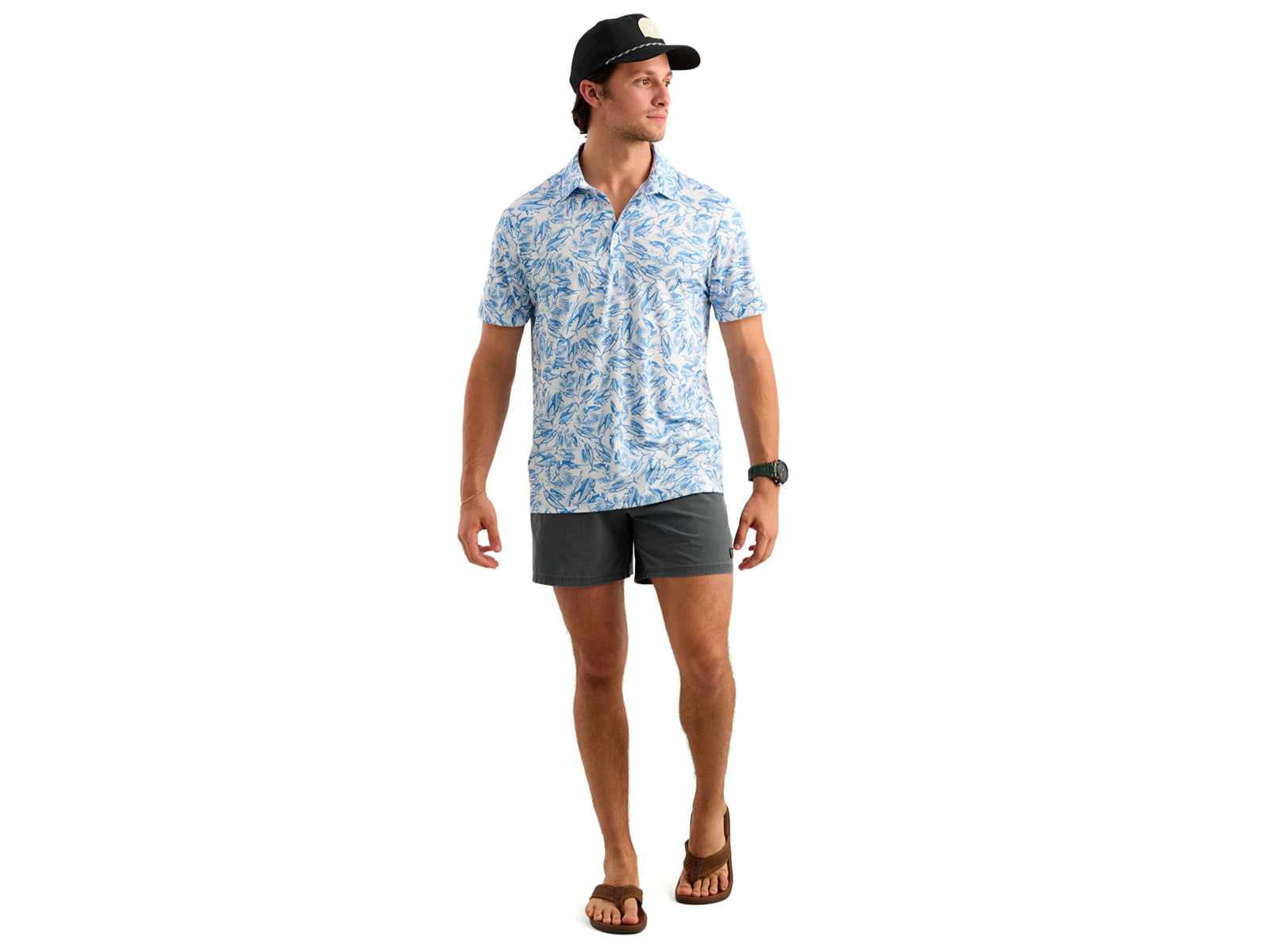HUK Performance Fishing Pursuit Kc Printed Polo - Men's Regatta