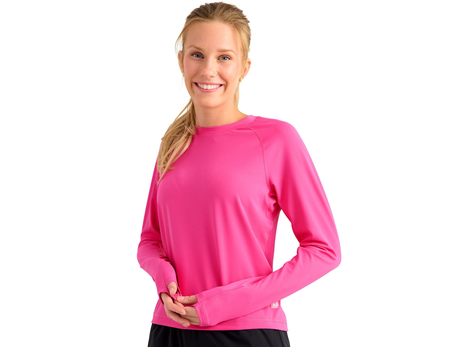 HUK Performance Fishing Sunup Long Sleeve Crew - Women's Fuchsia Splash