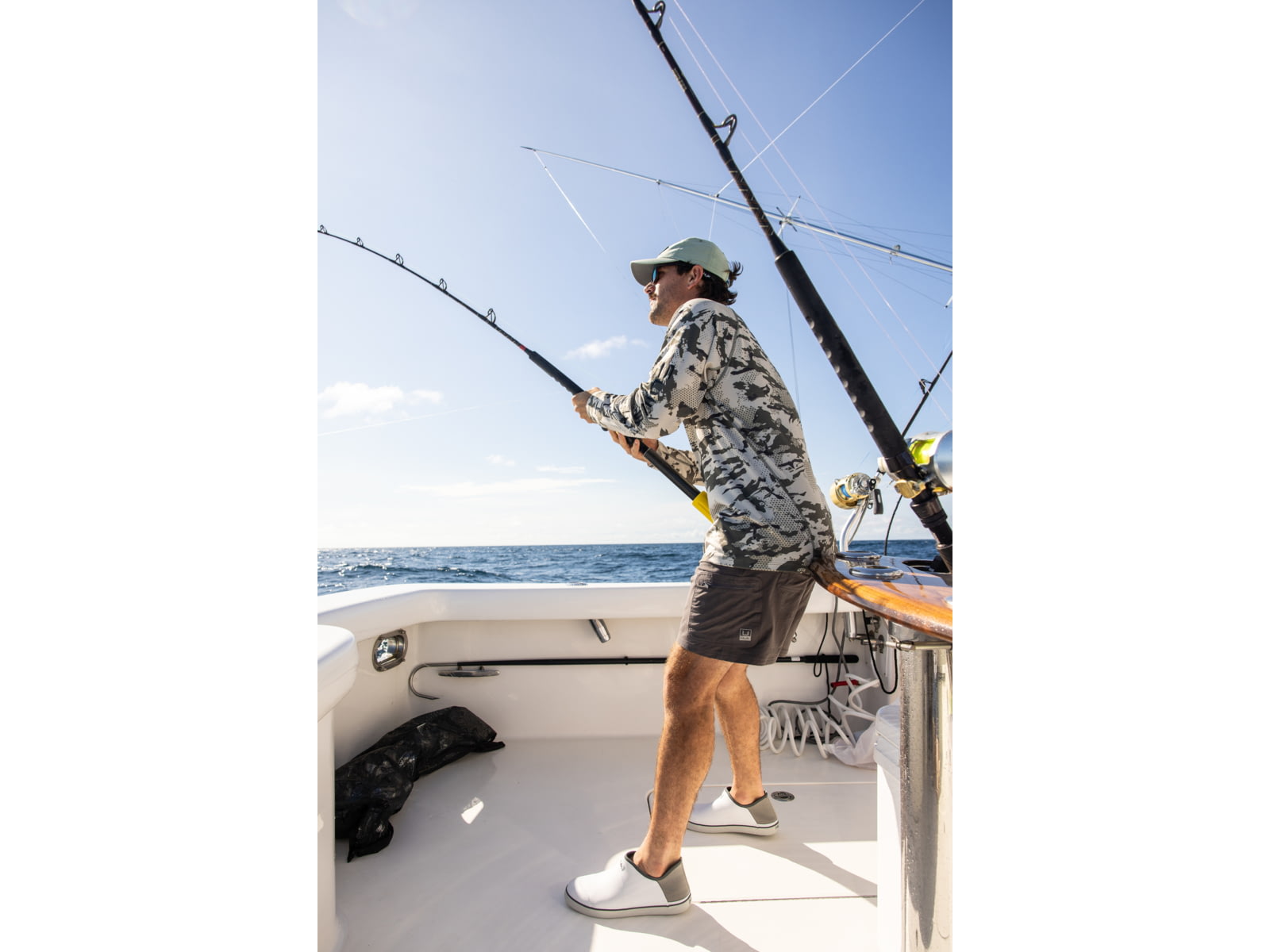 HUK Performance Fishing Icon Kc Printed Hoodie Moss2