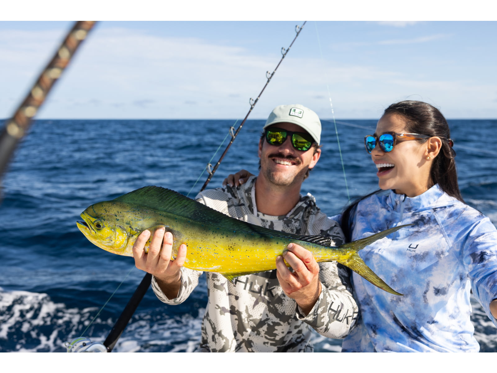 HUK Performance Fishing Icon Kc Printed Hoodie Moss2