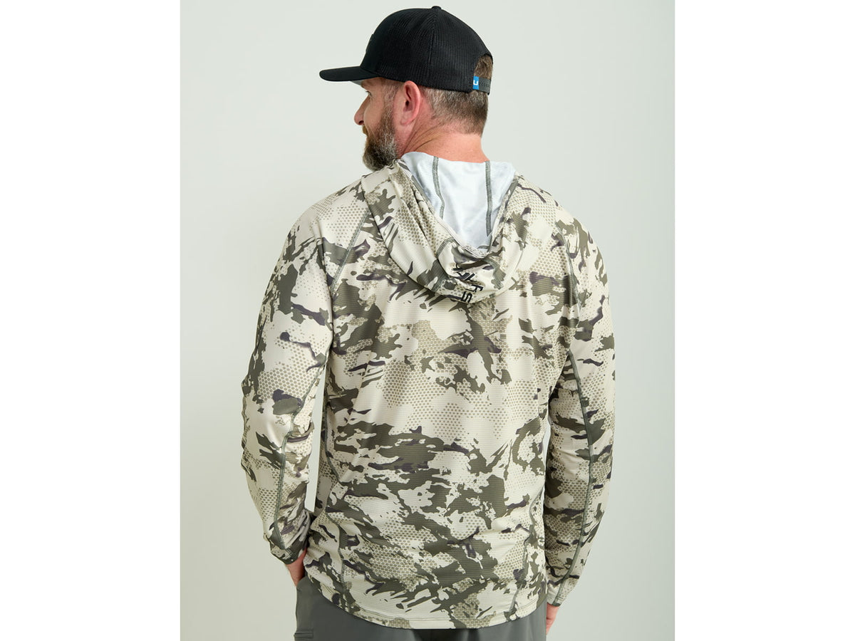 HUK Performance Fishing Icon Kc Printed Hoodie Moss2