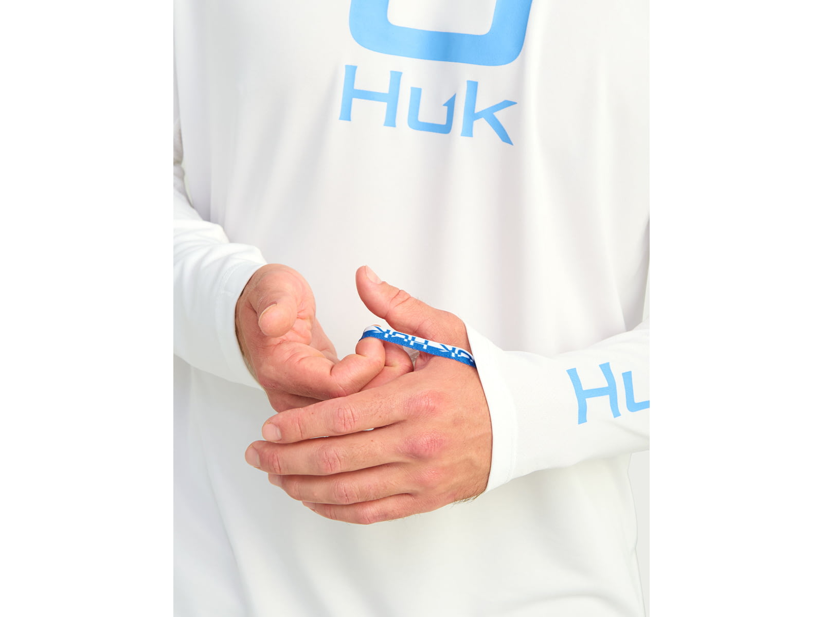 HUK Performance Fishing Icon Long Sleeve Performance Crew - Men's White