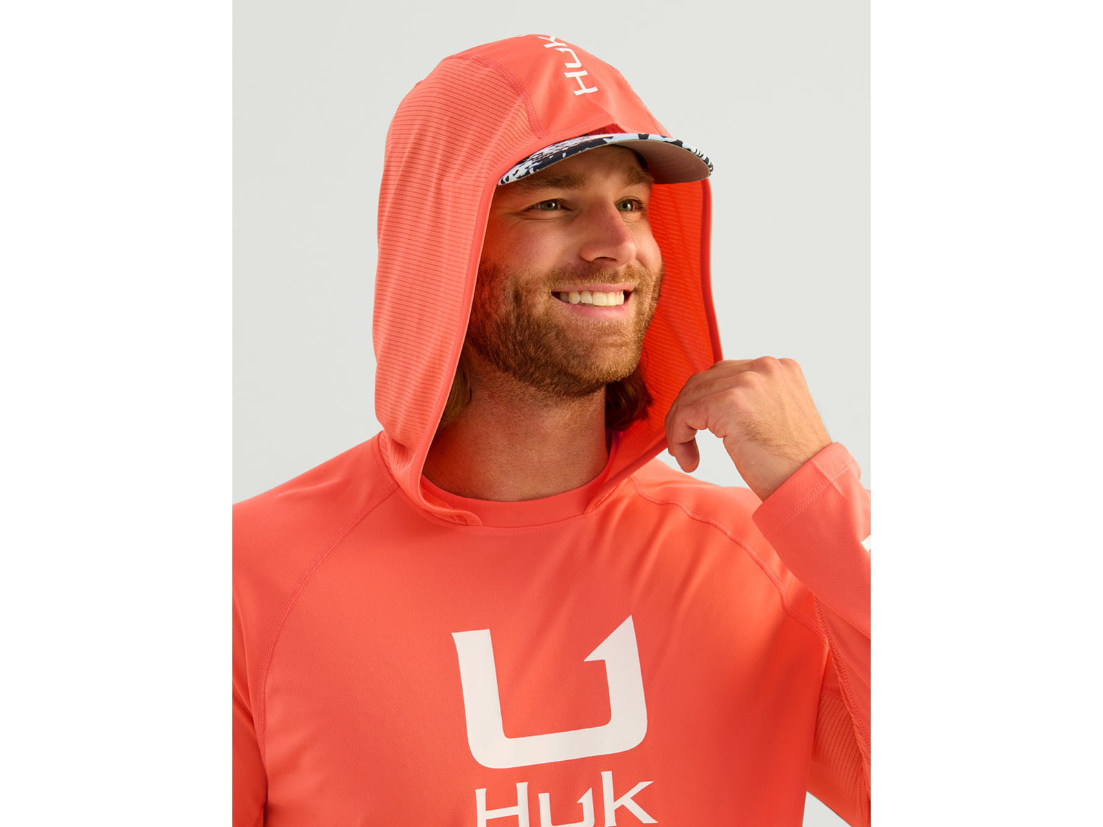 HUK Performance Fishing Icon Performance Hoodie - Men's White Large
