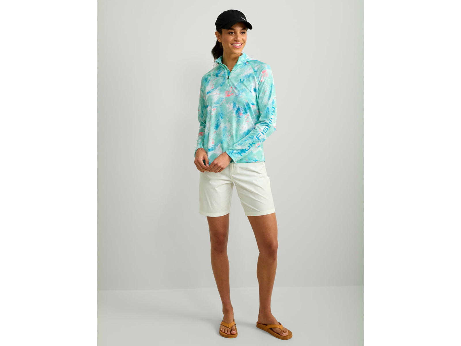 HUK Performance Fishing Icon Performance Hoodie - Women's Bermuda Small