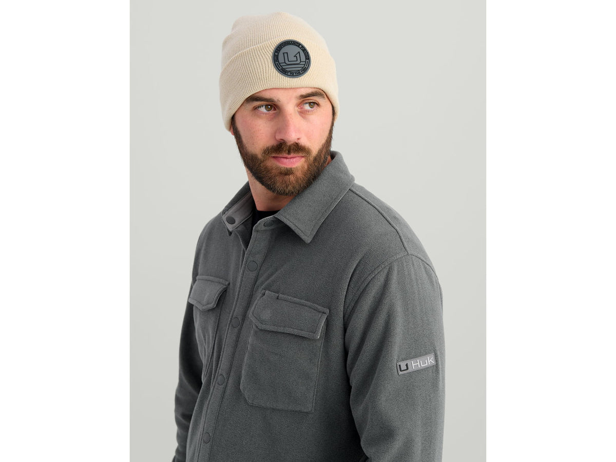 HUK Performance Fishing Jetty Shacket - Men's Volc Ash Hthr