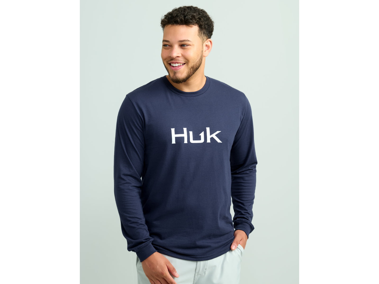 HUK Performance Fishing Logo Long Sleeve Tee - Men's