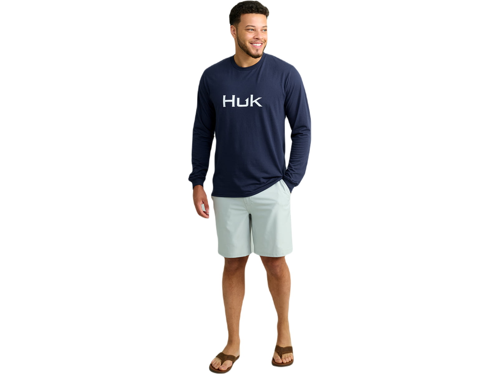 HUK Performance Fishing Logo Long Sleeve Tee - Men's