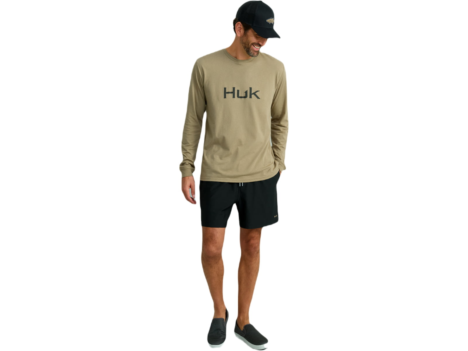 HUK Performance Fishing Logo Long Sleeve Tee - Men's