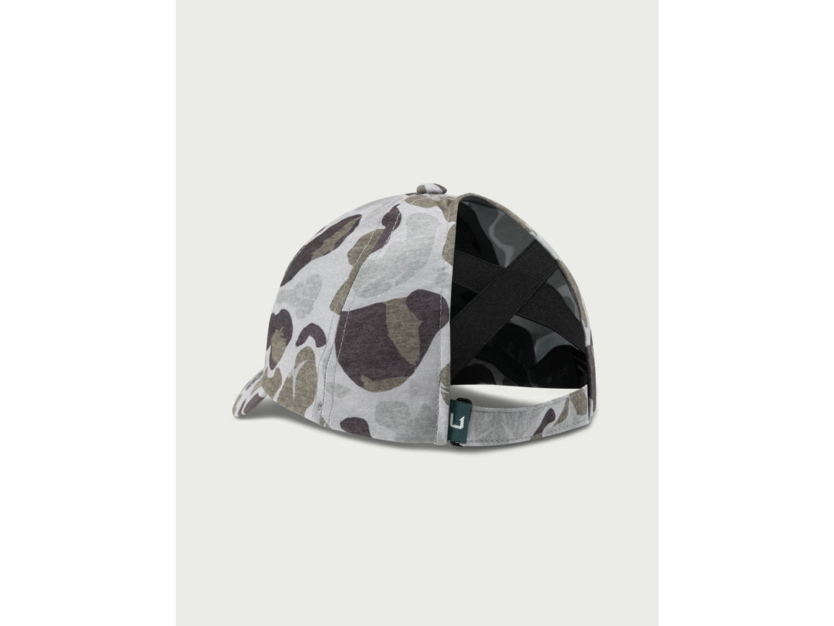 HUK Performance Fishing Pony Tail Ball Cap Kc Print - Women's Volcanic Ash 1