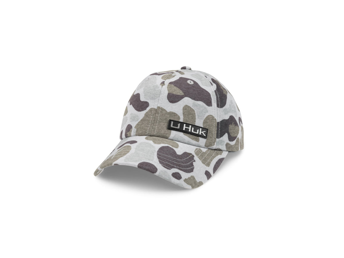 HUK Performance Fishing Pony Tail Ball Cap Kc Print - Women's Volcanic Ash 1