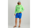 HUK Performance Fishing Pursuit Volley Swim Short - Men's Ocean Blue Small