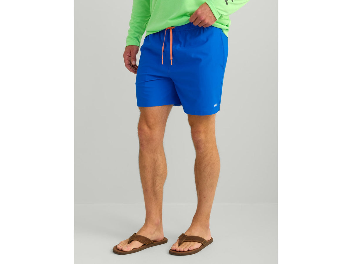 HUK Performance Fishing Pursuit Volley Swim Short - Men's Ocean Blue Small