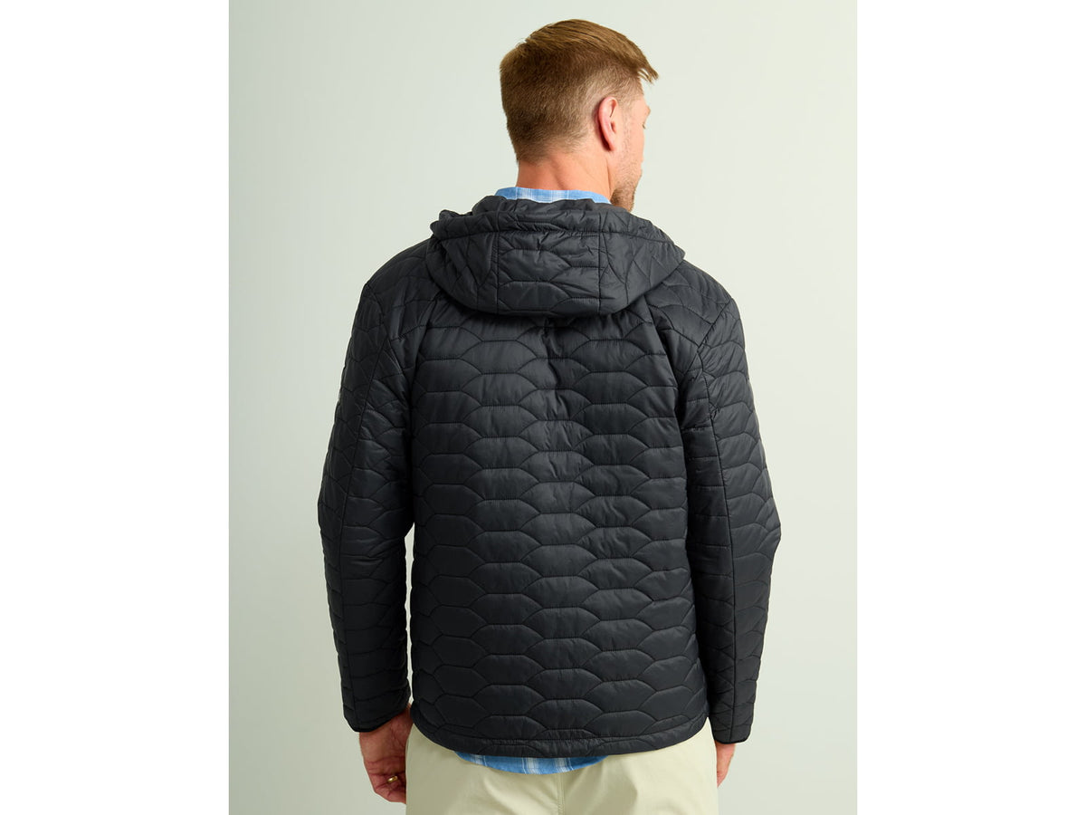 HUK Performance Fishing Scale Hooded Jacket - Men's Black Large