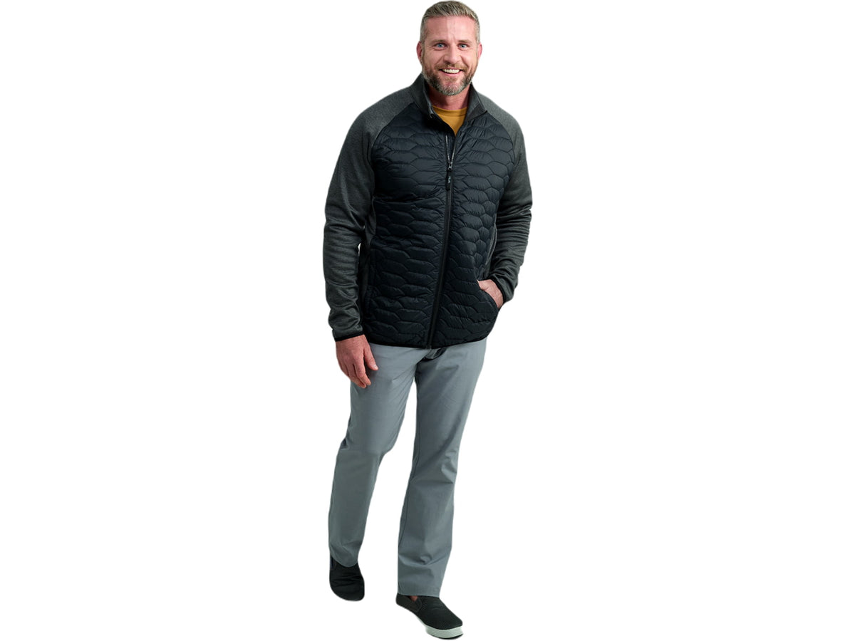 HUK Performance Fishing Scale Hybrid Jacket - Men's Black Large