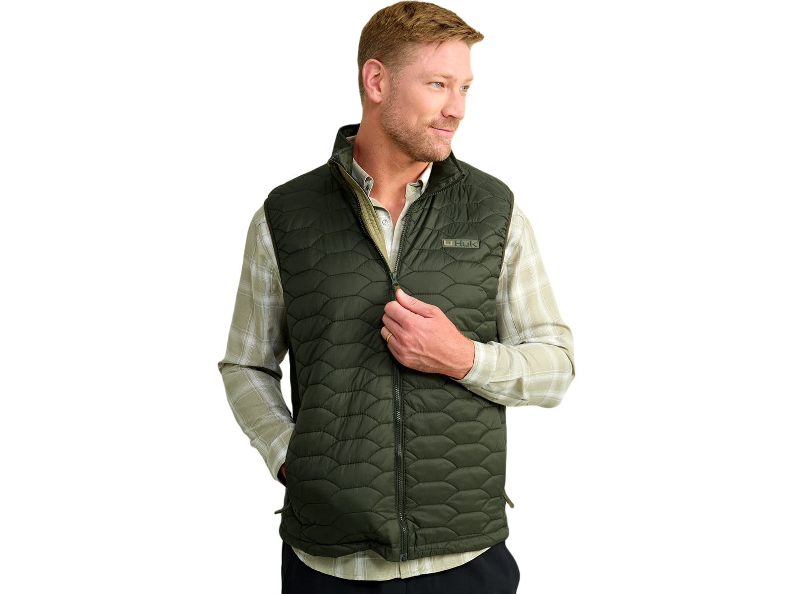 HUK Performance Fishing Scale Vest - Men's Black 2XL