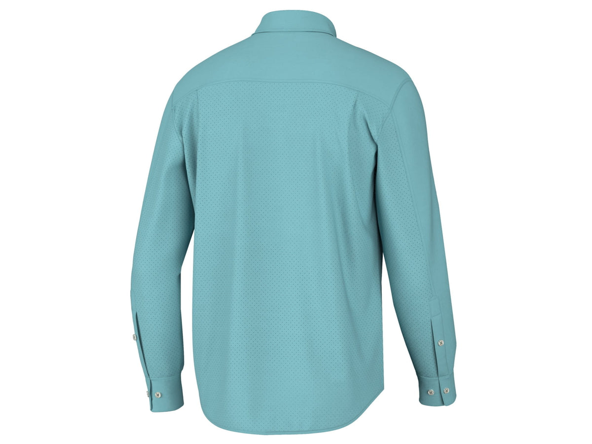 HUK Performance Fishing Tide Point Long Sleeve Shirt - Men's Marine Blue S