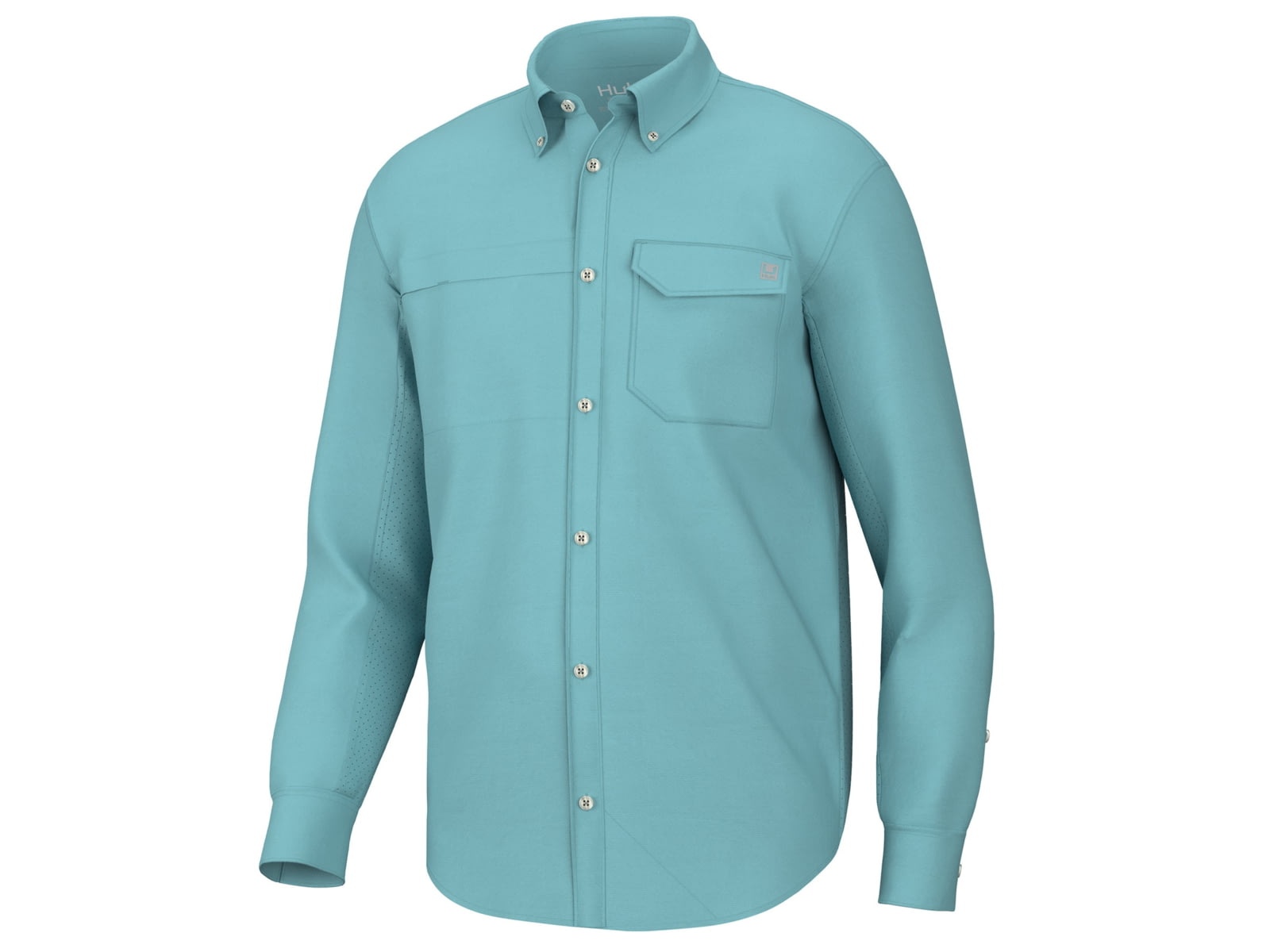 HUK Performance Fishing Tide Point Long Sleeve Shirt - Men's Marine Blue S