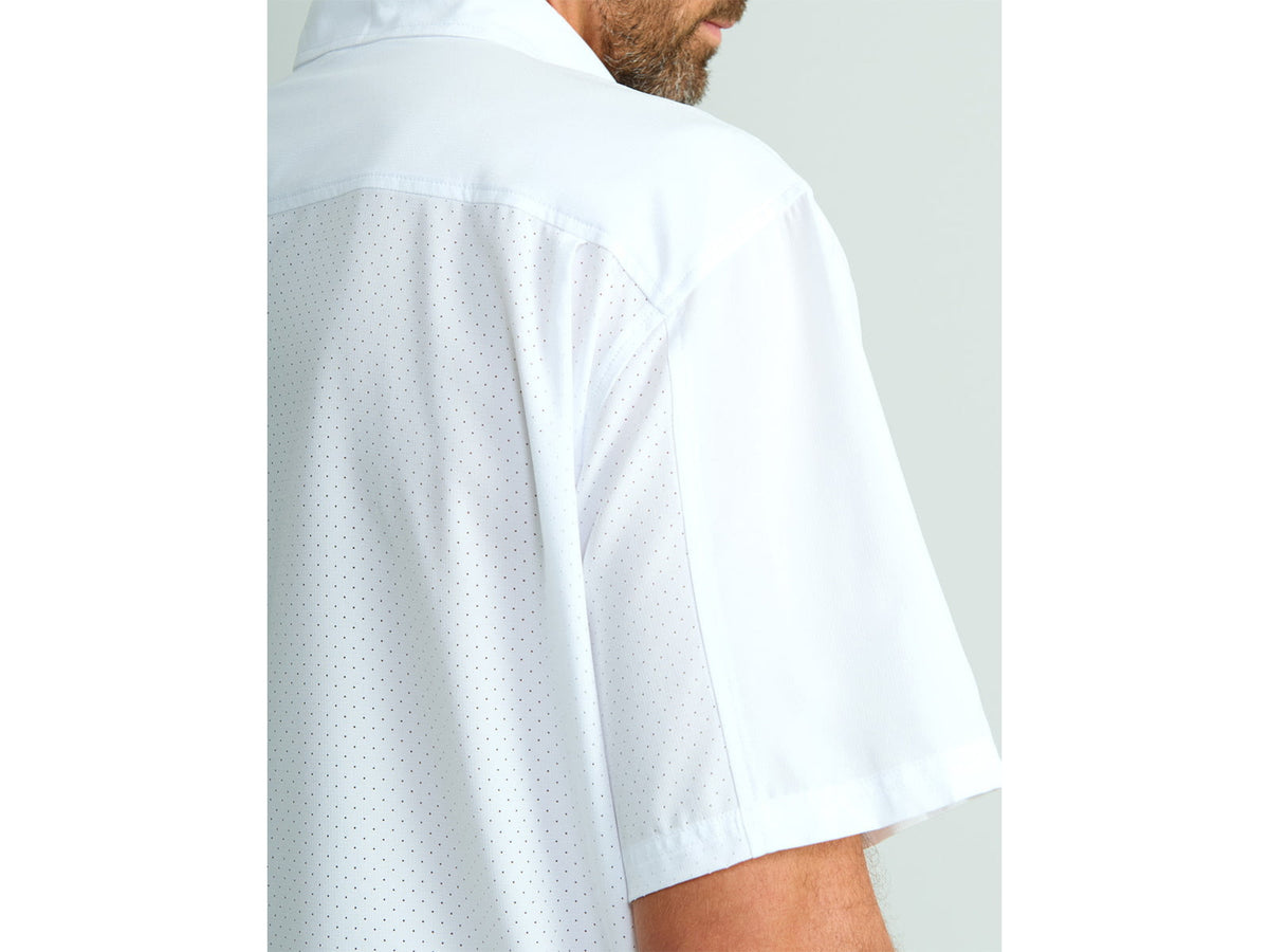 HUK Performance Fishing Tide Point Printed Short Sleeve Shirt - Men's White 2XL