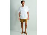 HUK Performance Fishing Tide Point Printed Short Sleeve Shirt - Men's White 2XL