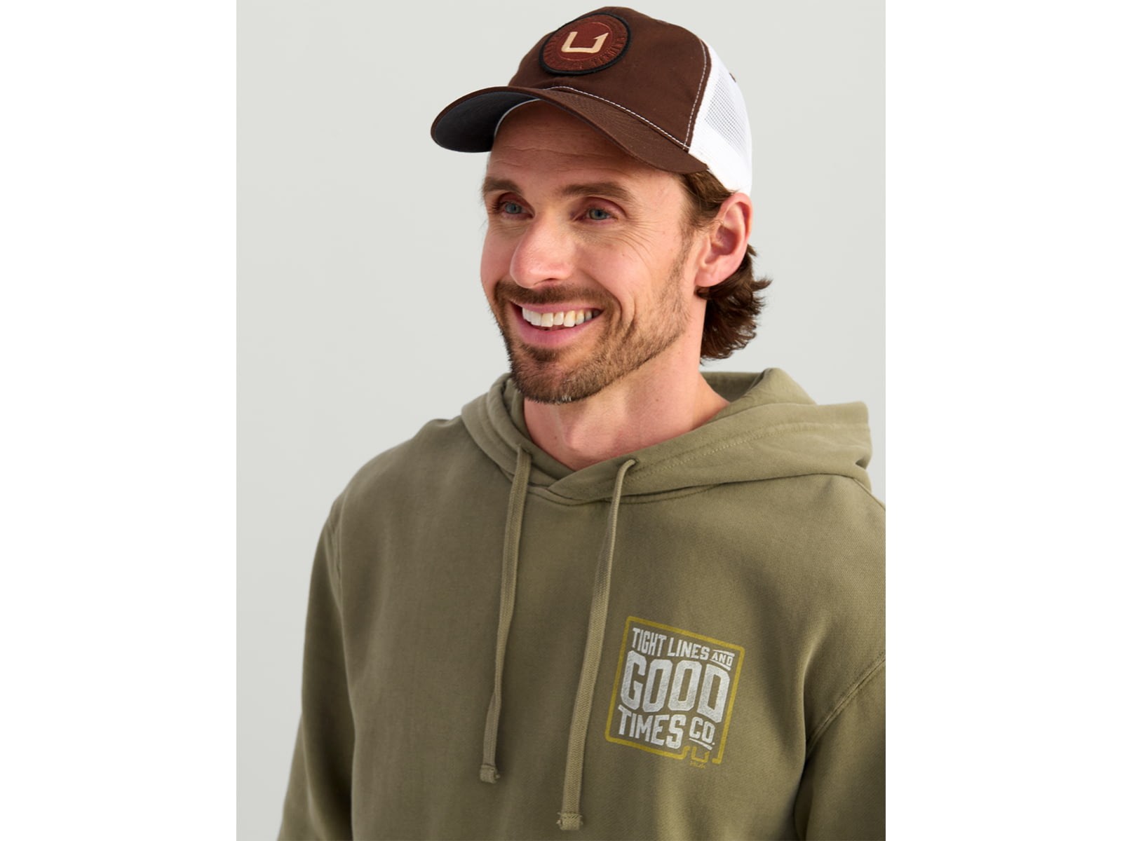 HUK Performance Fishing Tight Lines Cotton Fleece Hoodie - Men's Moss