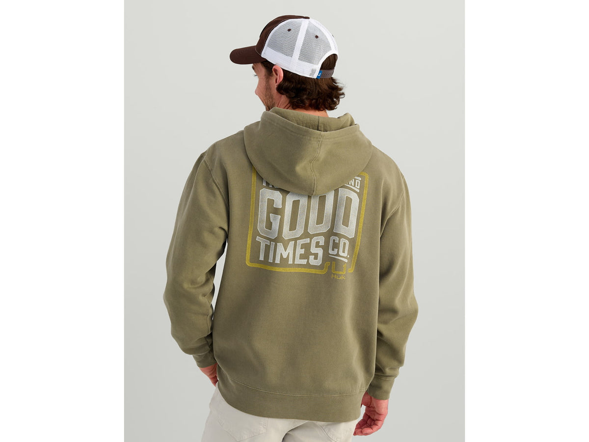 HUK Performance Fishing Tight Lines Cotton Fleece Hoodie - Men's Moss