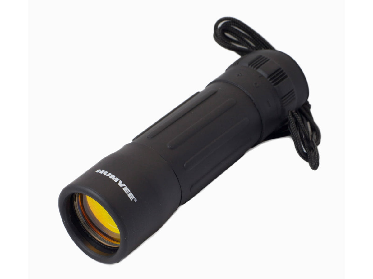 Humvee 10x25 Monocular Black Black HMV-B-MONO-BLK