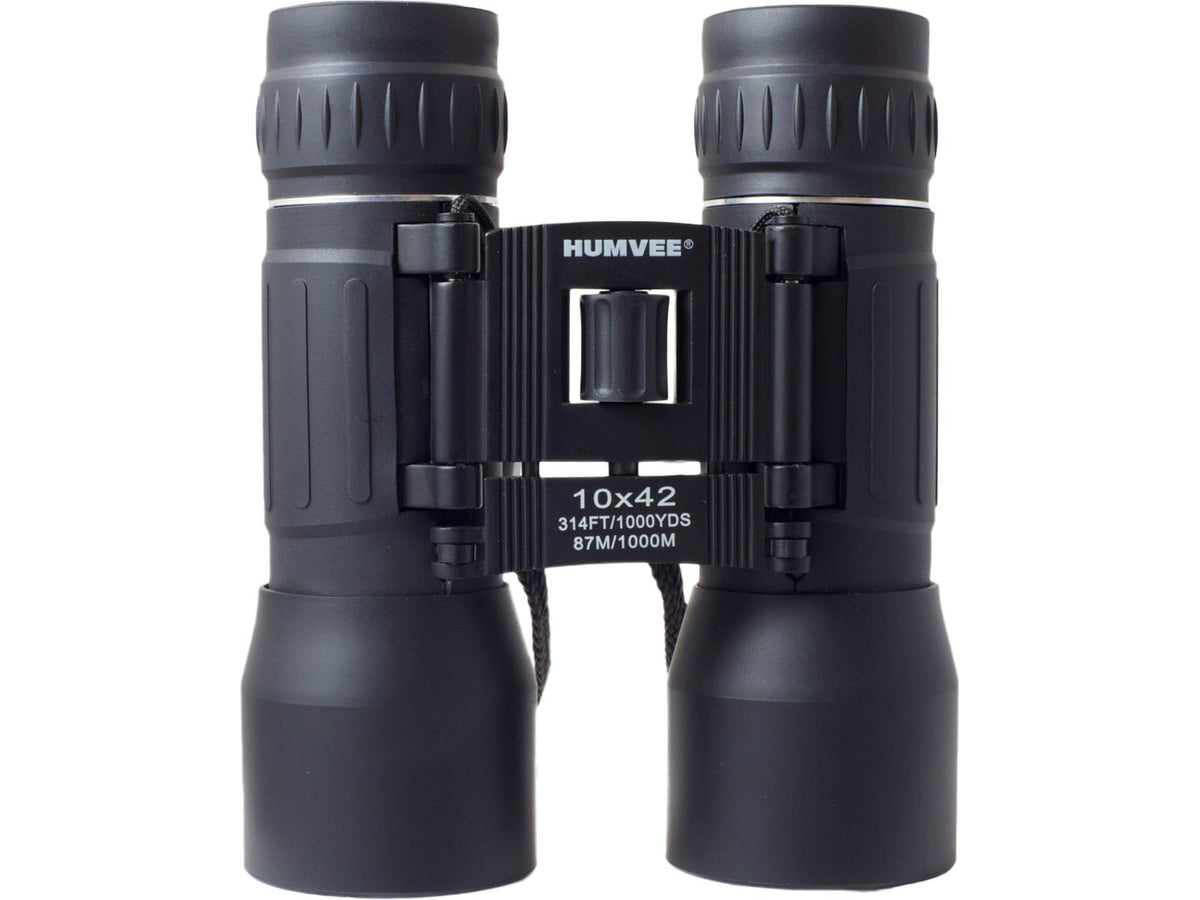 Humvee 10x42 Compact Binocular Black Black HMV-B-10X42-BLK
