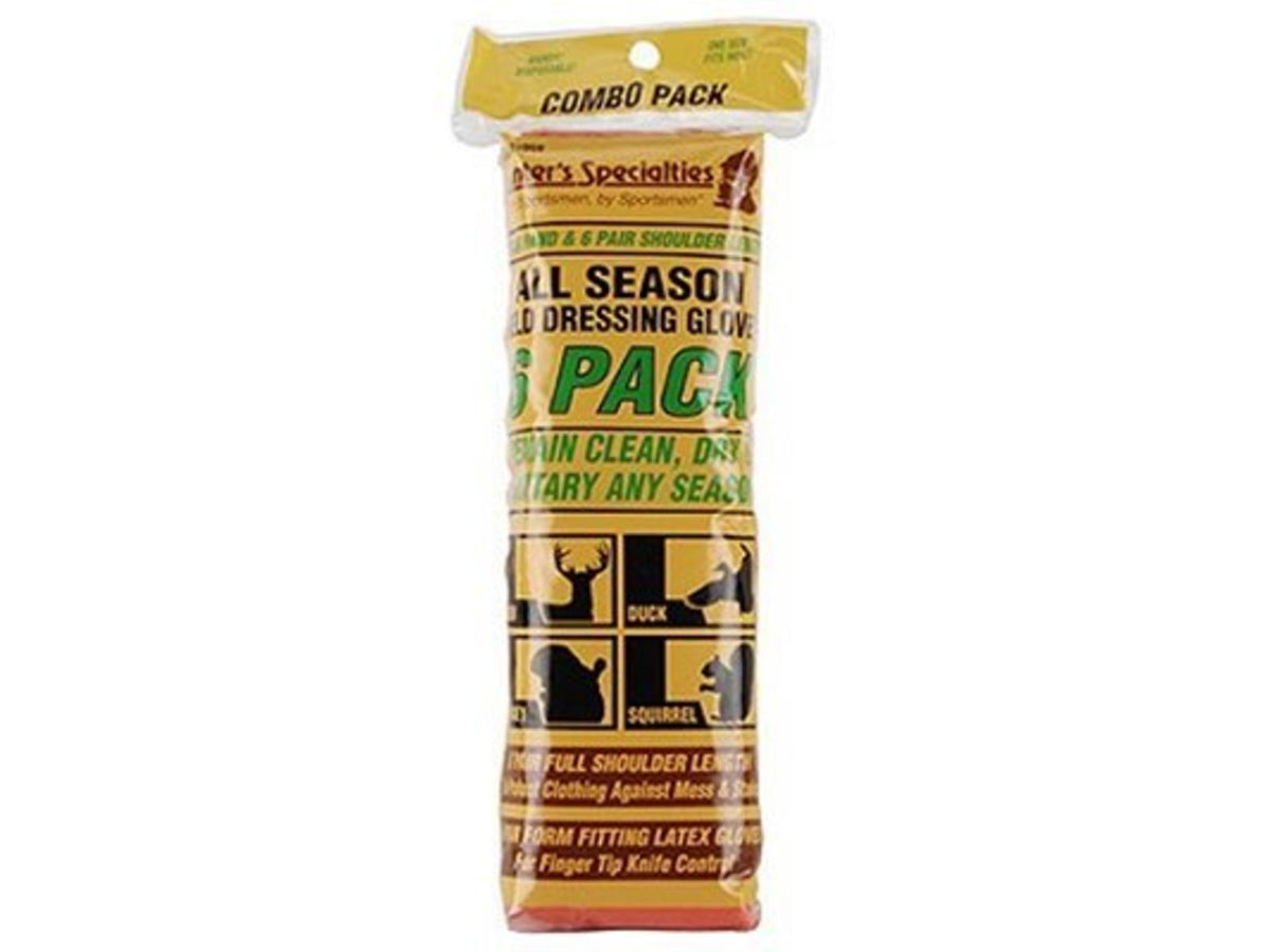 Hunters Specialties Field Dressing Gloves Combo Pack Orange